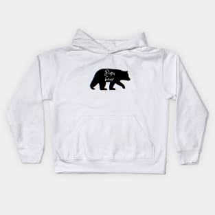 Papa bear glitch tee Kids Hoodie